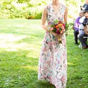 Floral bridesmaid Gown